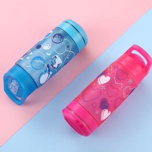 发光吸管水杯杯子 蓝色星球 550ml 商品图5