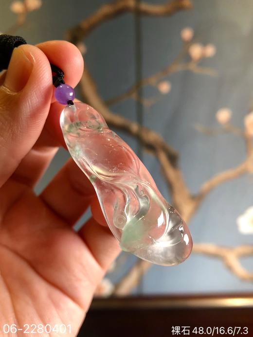 玻璃飘翠如鱼得水吊坠 89999【06-2280401】 商品图5