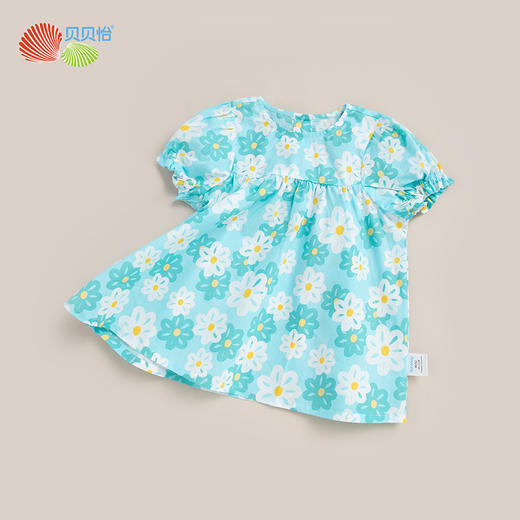 贝贝怡女童连衣裙女孩新款童装夏季薄公主裙女宝宝碎花裙子 商品图3