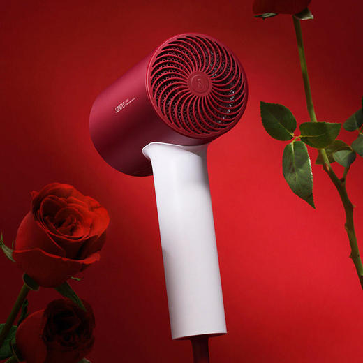 素士负离子电吹风机红色全新2020年升级版H5大功率家用吹风筒 商品图2