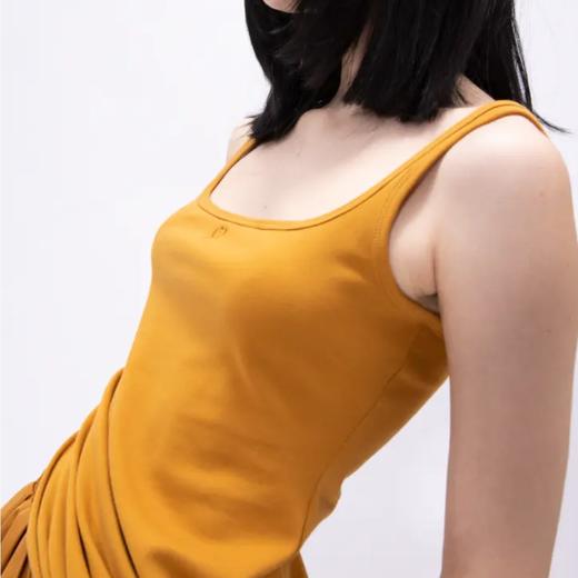 紧身方领高开衩背心 商品图2