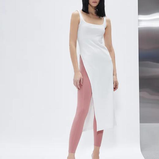 紧身方领高开衩背心 商品图0