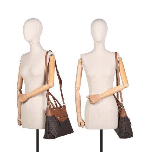 Michael Kors/迈克·科尔斯【22春夏新款】女士Warren系列人造革/皮革手提单肩斜挎包老花图案 30H1GWRS2B 商品图4