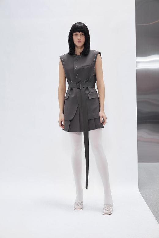 手工艺毛边垫肩马甲 商品图1