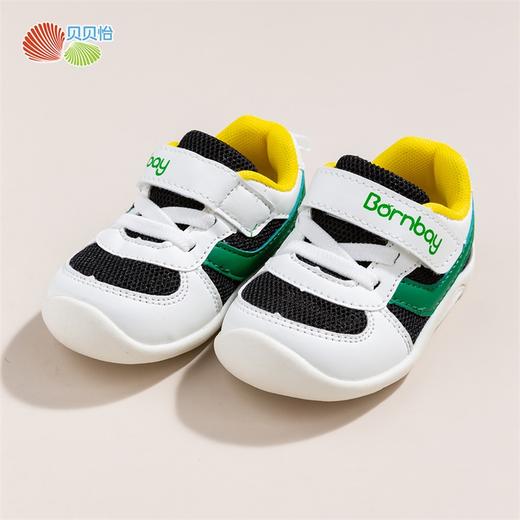 贝贝怡学步鞋男女童宝宝鞋子婴儿软底春秋幼儿防滑防掉步前机能鞋221X345 商品图2