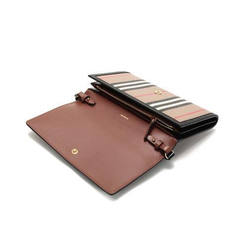 BURBERRY/博柏利  女款聚氨酯/织物单肩斜挎包手拿包 80260041 商品图4