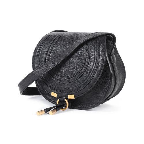 CHLOE/克洛伊 女士Marcie系列牛皮圆形单肩斜挎包马鞍包 CHC21AS680F01 商品图10