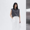 垫肩无袖短款T恤 商品缩略图0