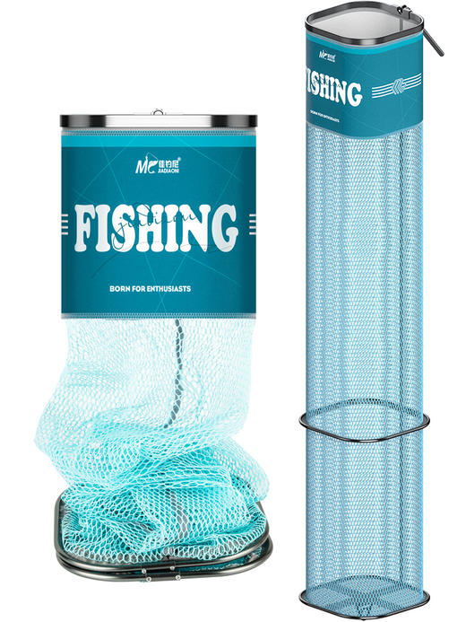 佳钓尼方形鱼护野钓专用小型便携2021新款钓鱼网兜迷你黑坑渔户包 商品图4