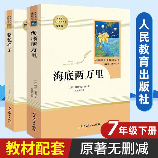 【七下套装2册】骆驼祥子+海底两万里 商品图0