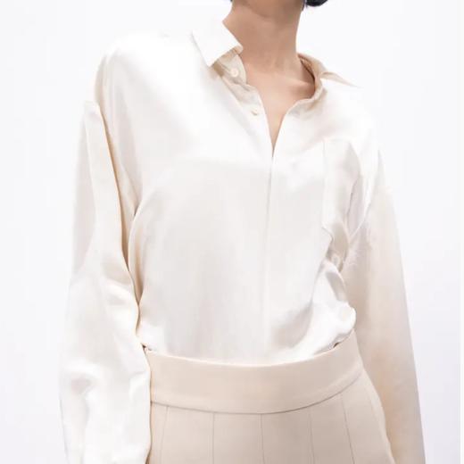 醋酸缎面休闲衬衣 商品图0