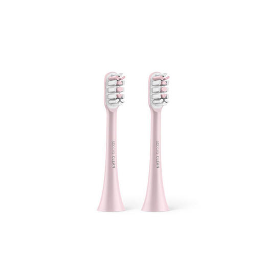 素士声波电动牙刷头两支装清洁型X3无铜粉金刷头 商品图0