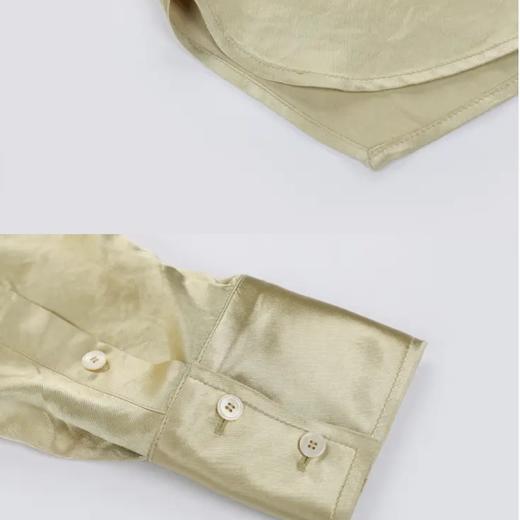 醋酸缎面休闲衬衣 商品图7