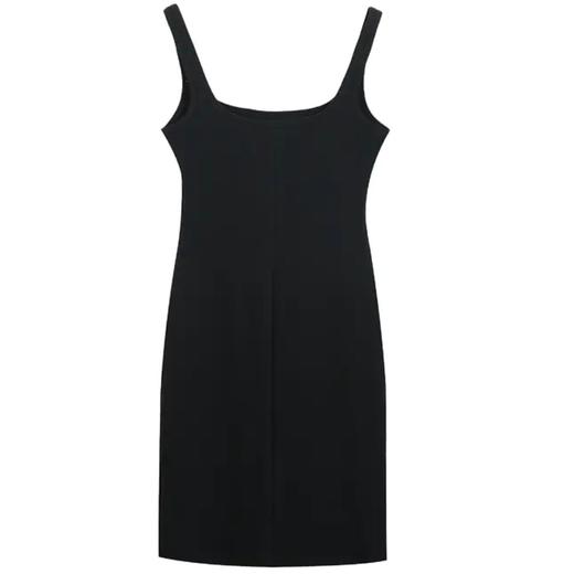 方领紧身吊带连衣裙 商品图0