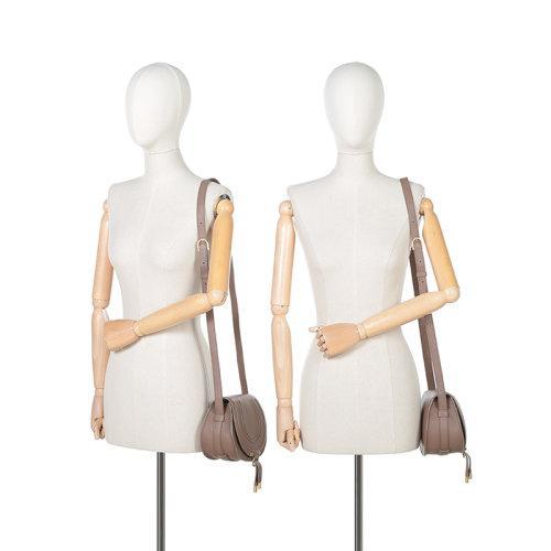 CHLOE/克洛伊 女士Marcie系列牛皮圆形单肩斜挎包马鞍包 CHC21AS680F01 商品图4