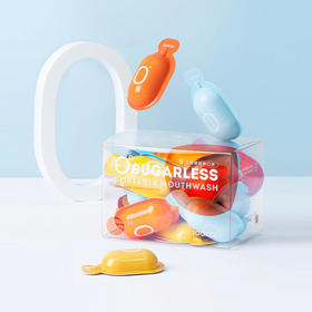 素士0°无糖便携漱口水一颗引爆清新一整天