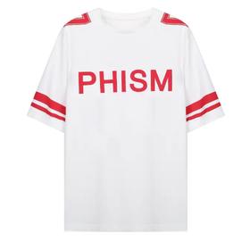 运动风肩部拼接T恤