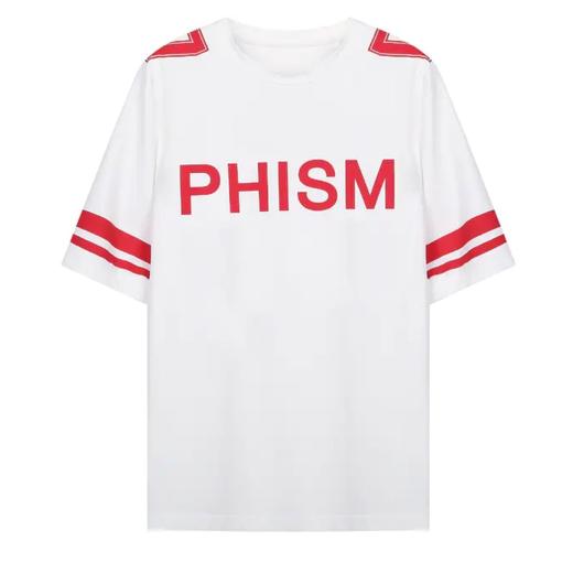 运动风肩部拼接T恤 商品图0