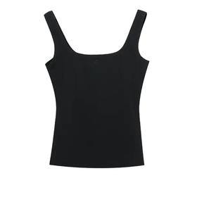 方领吊带内搭T恤