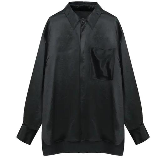 醋酸缎面休闲衬衣 商品图3