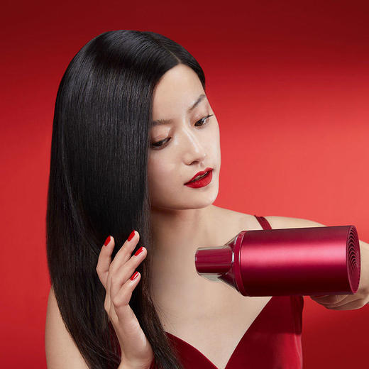 素士负离子电吹风机红色全新2020年升级版H5大功率家用吹风筒 商品图4