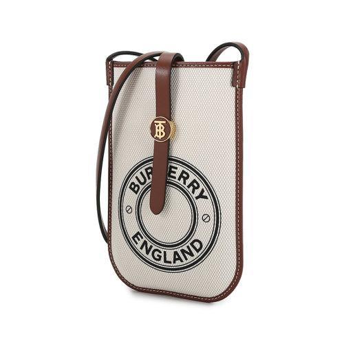 BURBERRY/博柏利女款织物/配皮单肩斜挎包手机包 80408771 商品图1