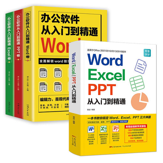 （2本）办公软件从入门到精通3册（Word/Excel/PPT）+Word/Excel/PPT从入门到精通 商品图0