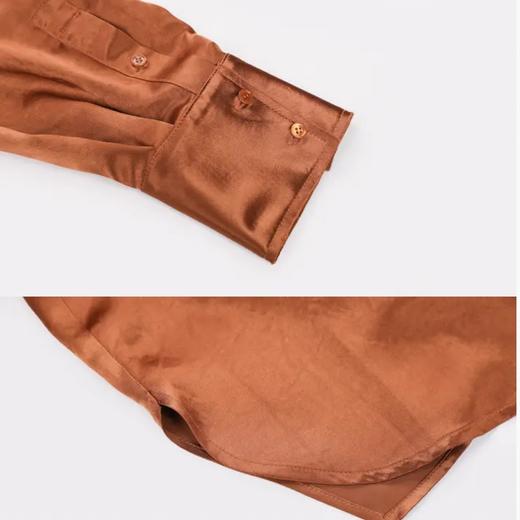 醋酸缎面休闲衬衣 商品图7