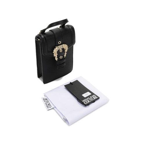 VERSACE JEANS COUTURE/VERSACE JEANS COUTURE【21秋冬新款】范思哲 女士聚氨酯纤维Baroque搭扣手提单肩斜挎包手机包 71VA4BFL 71578 商品图4