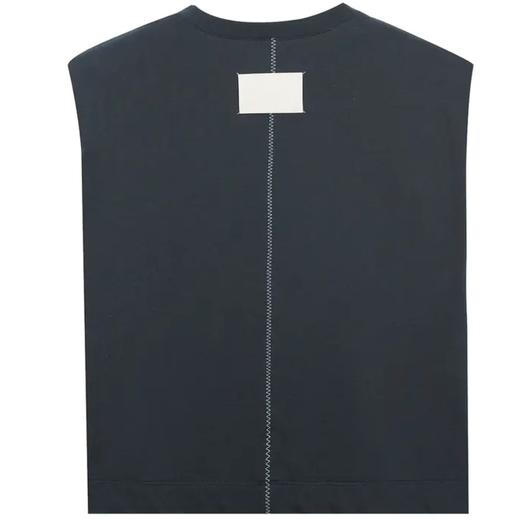 垫肩无袖短款T恤 商品图2