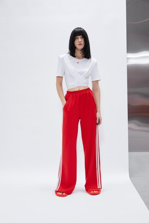 撞色拼条休闲运动长裤 商品图1