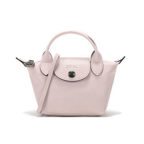 Longchamp/珑骧【21秋冬新款】女士LE PLIAGE CUIR系列迷你款羊皮短柄手提单肩斜挎包饺子包 10147 757 商品图5