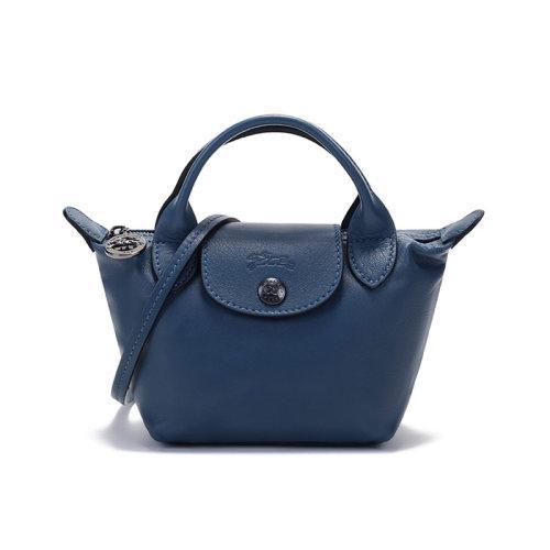 Longchamp/珑骧【21秋冬新款】女士LE PLIAGE CUIR系列迷你款羊皮短柄手提单肩斜挎包饺子包 10147 757 商品图0