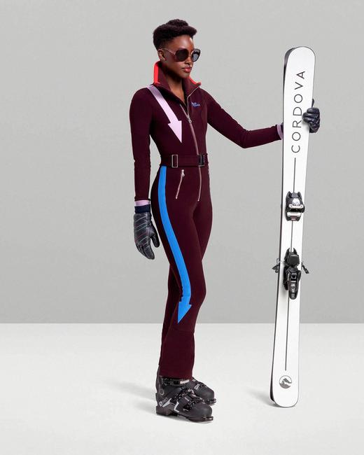 Cordova - UP&DOWN -Spiced Cocoa /Color Block - 科尔多瓦 - 连体滑雪服 - 紫红色 商品图0