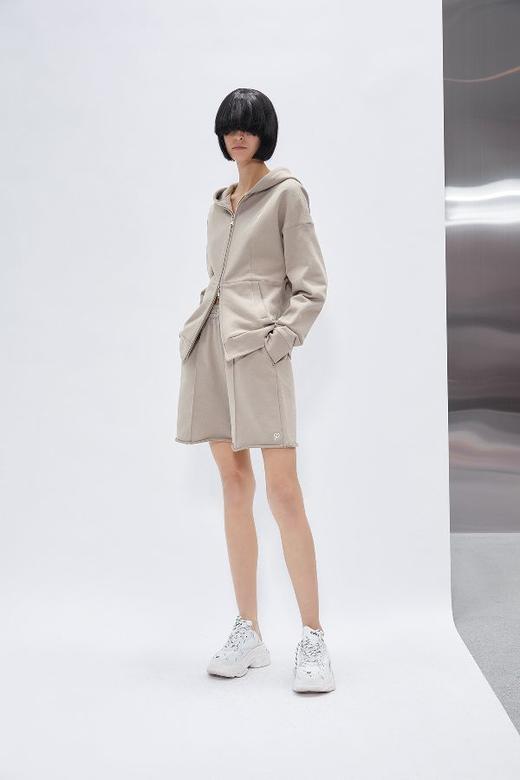 收腰连帽开襟卫衣 商品图1