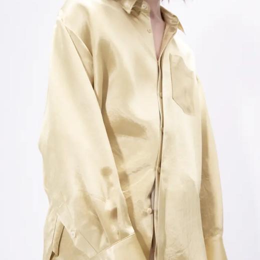 醋酸缎面休闲衬衣 商品图2