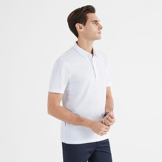 柒牌polo衫男士夏季薄款商务休闲百搭纯色翻领短袖套头体恤衫122T70020	122T70020 商品图1