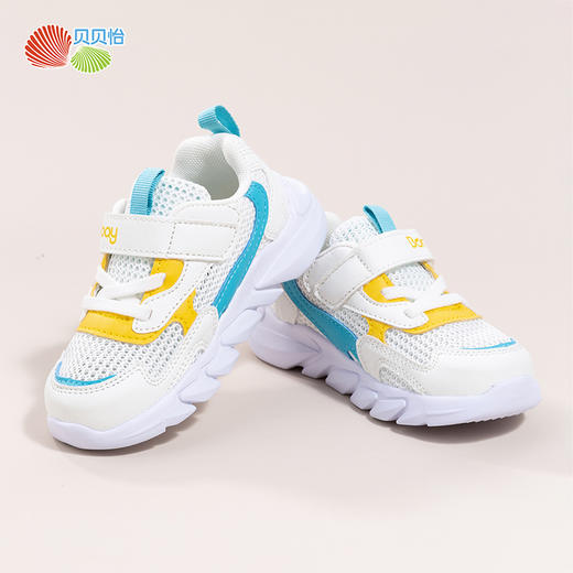 贝贝怡宝宝鞋男女儿童鞋网面透气防滑运动鞋春秋季学步鞋软底婴儿221X342 商品图2