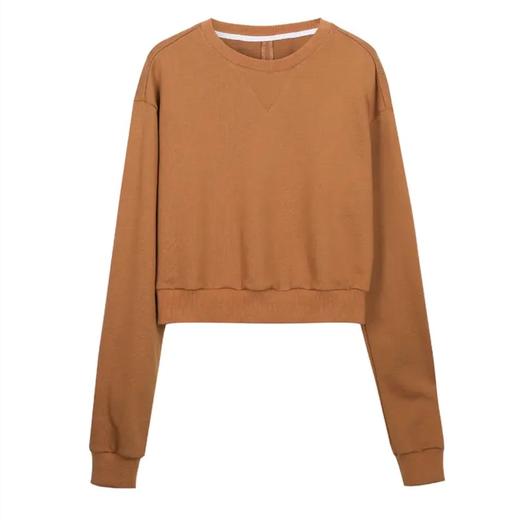 短款露脐套头卫衣 商品图4