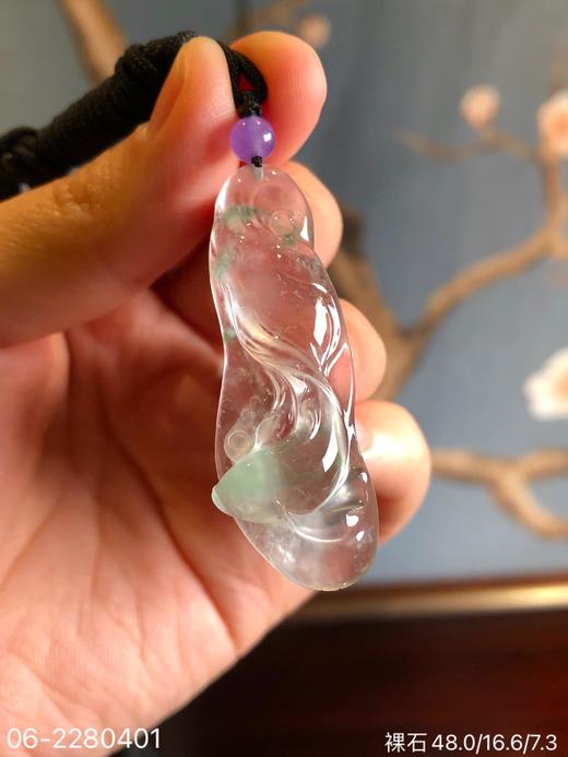 玻璃飘翠如鱼得水吊坠 89999【06-2280401】 商品图2