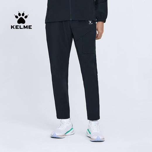 卡尔美运动裤男2022春夏新款梭织长裤弹力健身裤直筒百搭裤 商品图0