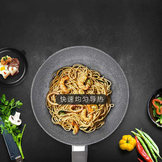意大利进口雨花石麦饭石不粘煎锅 Ø24cmxh4.6cm 商品图1