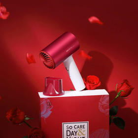 素士负离子电吹风机红色全新2020年升级版H5大功率家用吹风筒