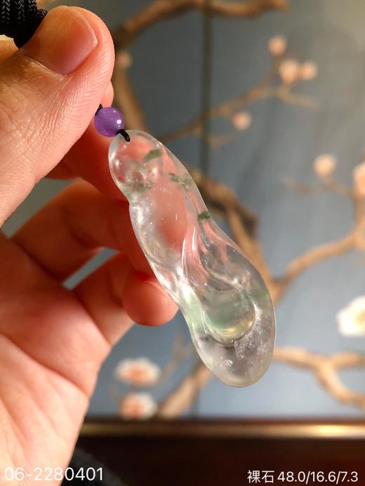 玻璃飘翠如鱼得水吊坠 89999【06-2280401】 商品图7