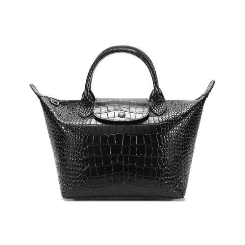 Longchamp/珑骧 2021款 女士LE PLIAGE CUIR系列小号牛皮短柄手提包饺子包 1512 HVC 商品图0