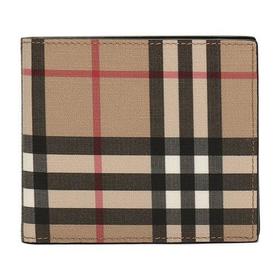 BURBERRY/博柏利 男款环保帆布短款钱包钱夹 80166111