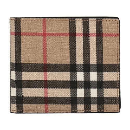 BURBERRY/博柏利 男款环保帆布短款钱包钱夹 80166111 商品图0