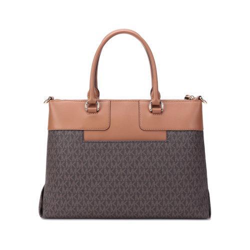 Michael Kors/迈克·科尔斯【22春夏新款】女士Warren系列人造革/皮革手提单肩斜挎包老花图案 30H1GWRS2B 商品图1