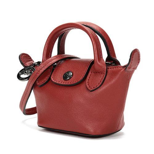 Longchamp/珑骧  女士LE PLIAGE CUIR系列迷你款羊皮手拿包单肩斜挎包 10099 757 商品图11