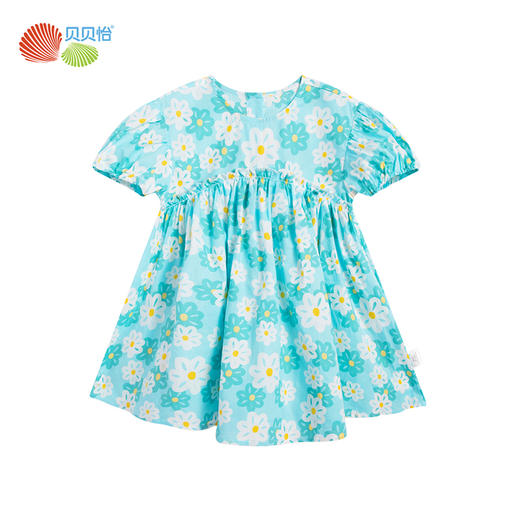 贝贝怡女童连衣裙女孩新款童装夏季薄公主裙女宝宝碎花裙子 商品图5
